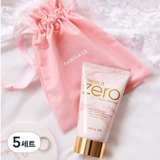 바닐라코 클린잇제로 폼클렌저 마블에디션 + 스트링 파우치 세트, 120ml, 5세트