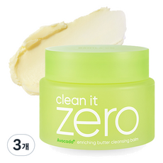 BANILA CO 芭妮蘭 Clean It Zero滋潤奶油卸妝膏, 100ml, 3罐