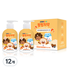 2080 兒童 麵包理髮廳 兒童高氟按壓式牙膏 柳橙香, 220g, 12個