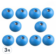 마다꾸미 우드비즈 DIY공예 나무구슬 12mm 10p, 진블루(구슬), 3개