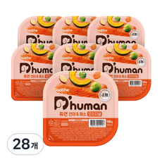 듀먼 전연령용 강아지 오리지널 화식사료, 연어+채소, 100g, 28개