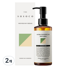 소소코 블랙헤드 제거 아로마 블렌딩 플로럴 클렌징 오일 건성피부용, 2개, 200ml