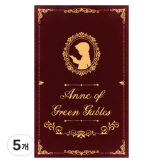 플라잉웨일즈 빨강머리앤 빈티지 다이어리, 5개, 레드
