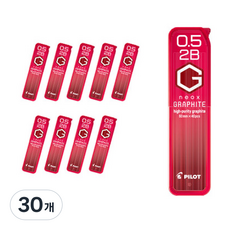 파이롯트 네옥스 그라파이트 샤프심 2B HRF5G-20, 0.5mm, 30개