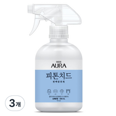 아우라 피톤치드 편백탈취제 상쾌한향 본품, 500ml, 3개
