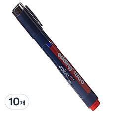 eding e 1800/0.5mm/propipen/繪圖筆/2, 10個, 紅色