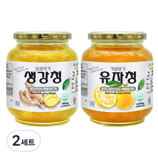 견과공장 프리미엄 생강청 950g + 유자청 1kg, 2세트