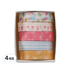 데일리네스트 깔끔한 마스킹테이프 세트, 타입 5, 4세트