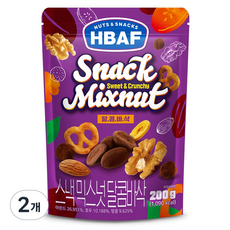바프 스낵 믹스넛 달콤바삭, 200g, 2개
