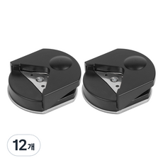 코히모 다용도 코너 라운더 커터기 4W133, 12개, 블랙