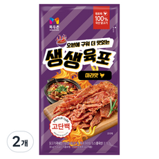 목우촌 생생 닭가슴살 육포 마라맛, 30g, 2개