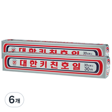 DaiHanWellbeingAluminiumFoilDish 廚房用鋁箔紙 30cm x 30m, 6個