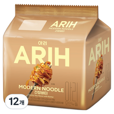 아리 모던누들 간장버터 135g, 12개