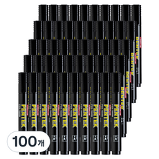 Lineplus Pentech 油性麥克筆 圓頭, 100個, 黑色