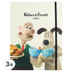 핑크풋 W & G 코넬 미니 바인더 노트 3공, 아이보리, 3개