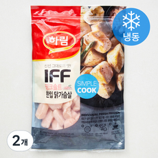 하림 IFF 핑크솔트 한입 닭가슴살 (냉동), 1.1kg, 1개입, 2개