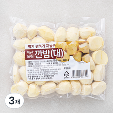 아산율림 깐밤 대, 400g, 3개