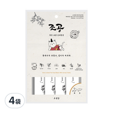 Chogong 朝貢 慢燉系列肉泥 犬貓用, 山藥雞胸肉, 優質食材, 精心慢燉8小時, 含維生素和礦物質, 60g, 4袋