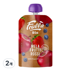 Frulla 水果泥, 2個, 蘋果、藍莓、草莓, 100g