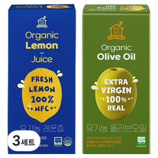맑은농장 올리브오일 10ml x 14p + 레몬즙 20ml x 14p 세트, 3세트