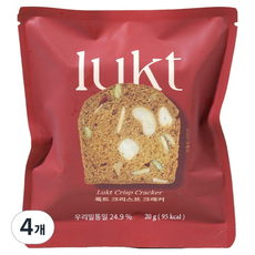 lukt 蛋白質小麥脆餅, 20g, 4包