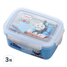 토마스와친구들 밀폐용기 직사각스텐 540ml, 토마스, 단품, 3개
