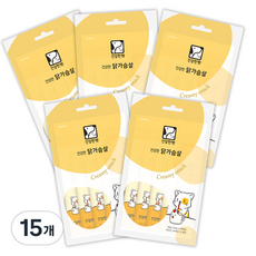 건강한펫 건강한 닭가슴살 고양이 짜먹는 간식 50g, 15개, 10g