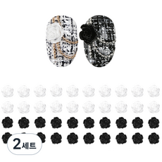 Jello Jello 美甲飾品 2款 x 20入 組, 2套, JCP-02 花朵混合款