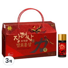 장쾌삼 발효홍삼력 10p, 3개, 850ml