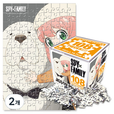 Haksanpub 鶴山文化社 SPY×FAMILY 間諜家家酒 拼圖 阿娜波可 朋德波可, 108件, 2個, 混合顏色