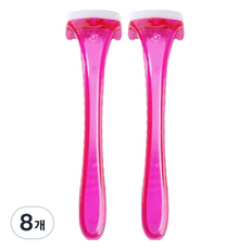 라델리 여성용 면도기 빨간색, 8개, 1개입