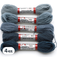 JoyJasu Appleton 羊毛繡線 5件組, 4套, 922, 923, 924, 925, 926