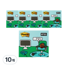 3M Post-it 利貼 強力黏著封面便條紙 BT21, SHOOKY, 10個