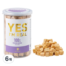 골드로니 강아지 예스아임리얼 프리미엄 저온건조 간식, 연어트릿, 70g, 6개