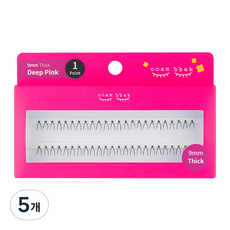 ccam bbak 人造單株假睫毛 包裝版 9mm Tique 1株, 5個, 黑色