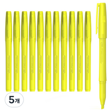 펜맥스 오피서 형광펜 515 12p, 밝은노랑, 5개