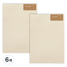 PAPERIAN 니어앤디어 A5筆記本, 60張, 方格黃, 6個