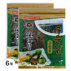 만전김 두번구운 김밥김, 45g, 6개
