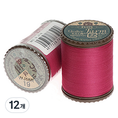 FUJIX Ltd. 富士克 Farm 鋪棉線, 19梅粉紅色, 12個