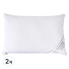 蓬鬆羊毛枕芯, 2個, 白色