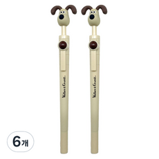 PINKFOOT 酷狗寶貝 旋轉筆 0.5mm, 6個, 混合顏色