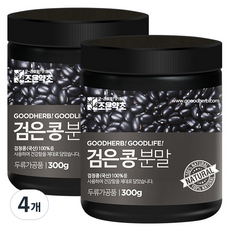 조은약초 검은콩 분말, 4개, 300g