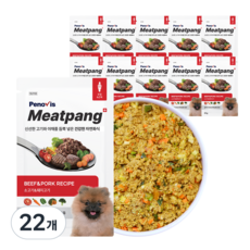 페노비스 강아지 미트팡 화식사료 11팩, 소, 80g, 22개