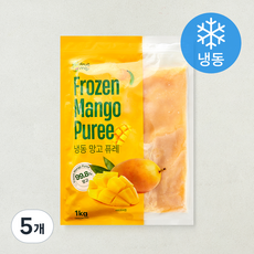 Fruit Moji 망고 퓨레 (냉동), 5개, 1kg