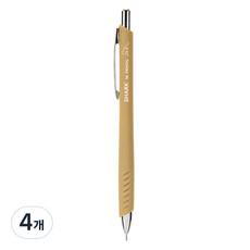 munhwA 鯊魚自動鉛筆 地球黃, 0.5mm, 4個