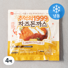 잇웨이브 추억의 1999 치즈돈까스 (냉동), 350g, 4개