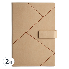 Madakkumi 商務辦公用高級筆記本 A5日誌, 07 A款 米色, 2個