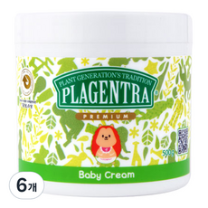 plagentra Premium嬰兒護膚霜, 500g, 6罐