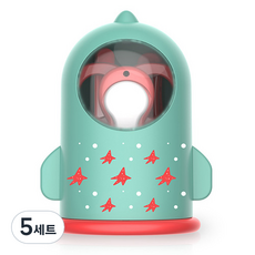 바우마켓 유아 손톱깎이 4종 세트, 그린로켓, 5세트