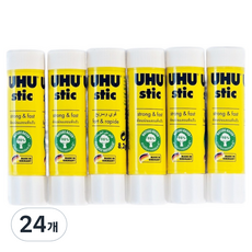 UHU 黃色口紅膠, 24個, 8.2g